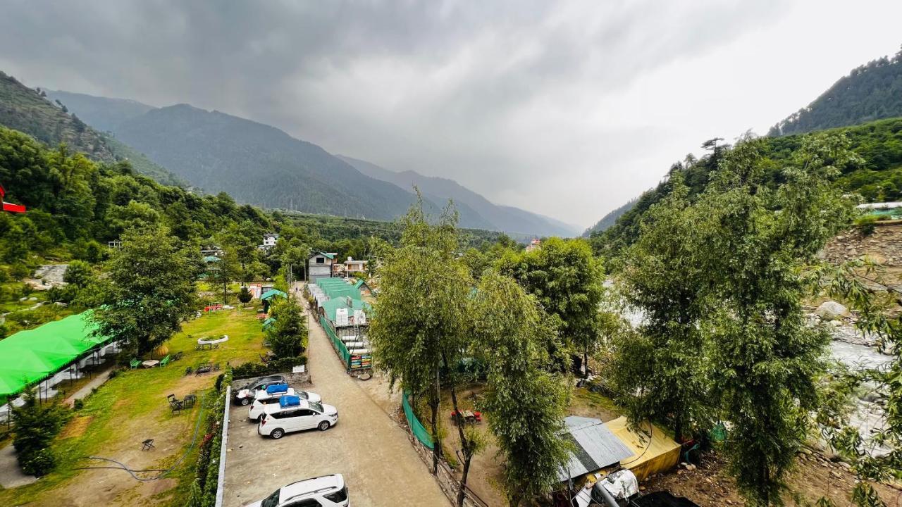 Himalayan Root Swiss Cottage Tents - Camping With Bonfire Маналі Екстер'єр фото